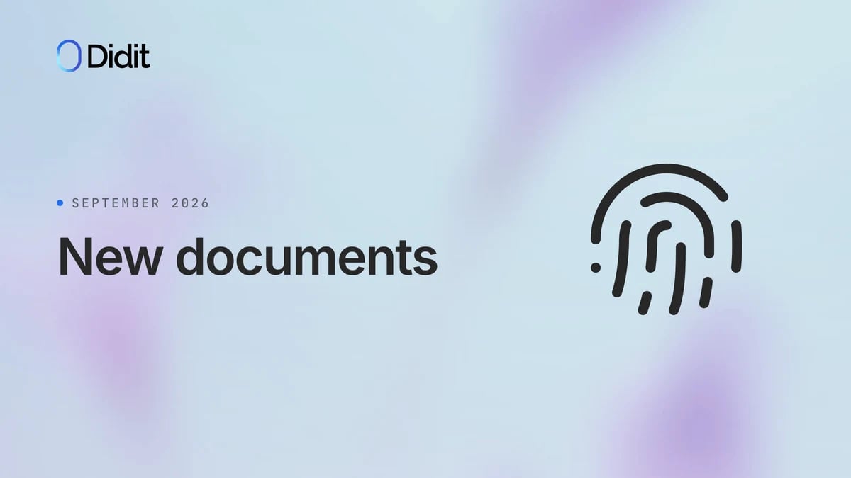 Didit card titled New documents