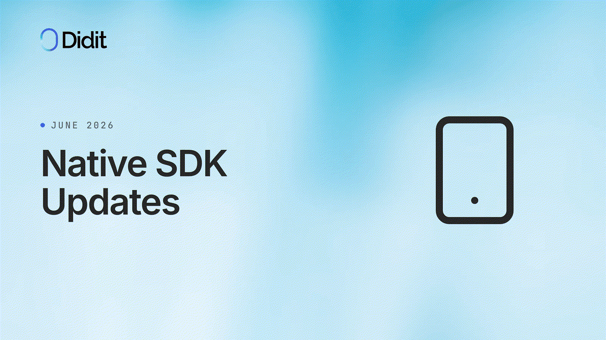 Didit native SDK releases for iOS, Android, React Native, and Flutter