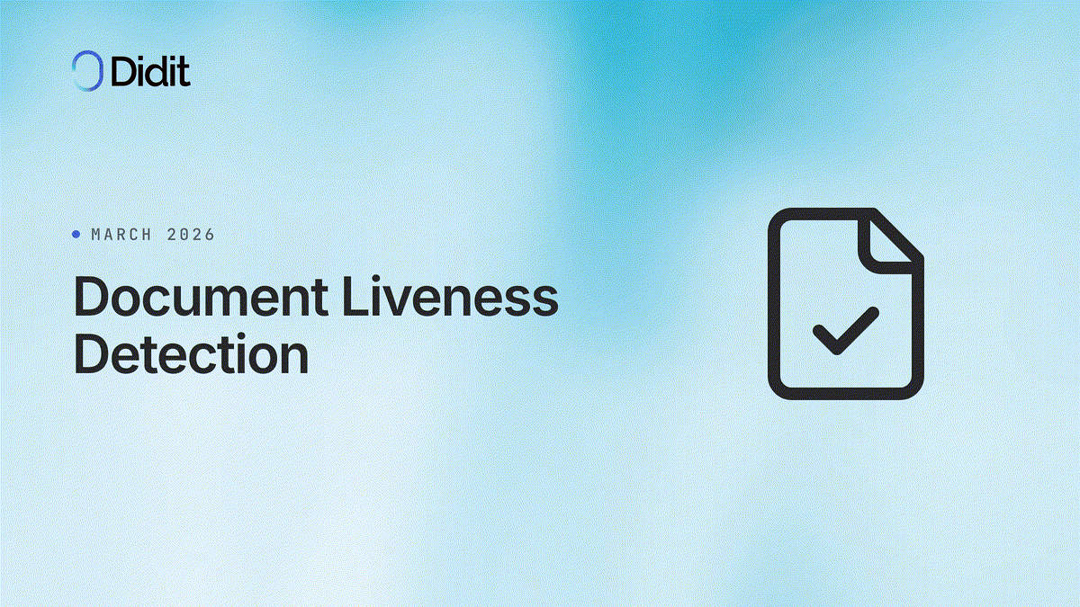 Didit document liveness detection with configurable approve, decline, and review actions