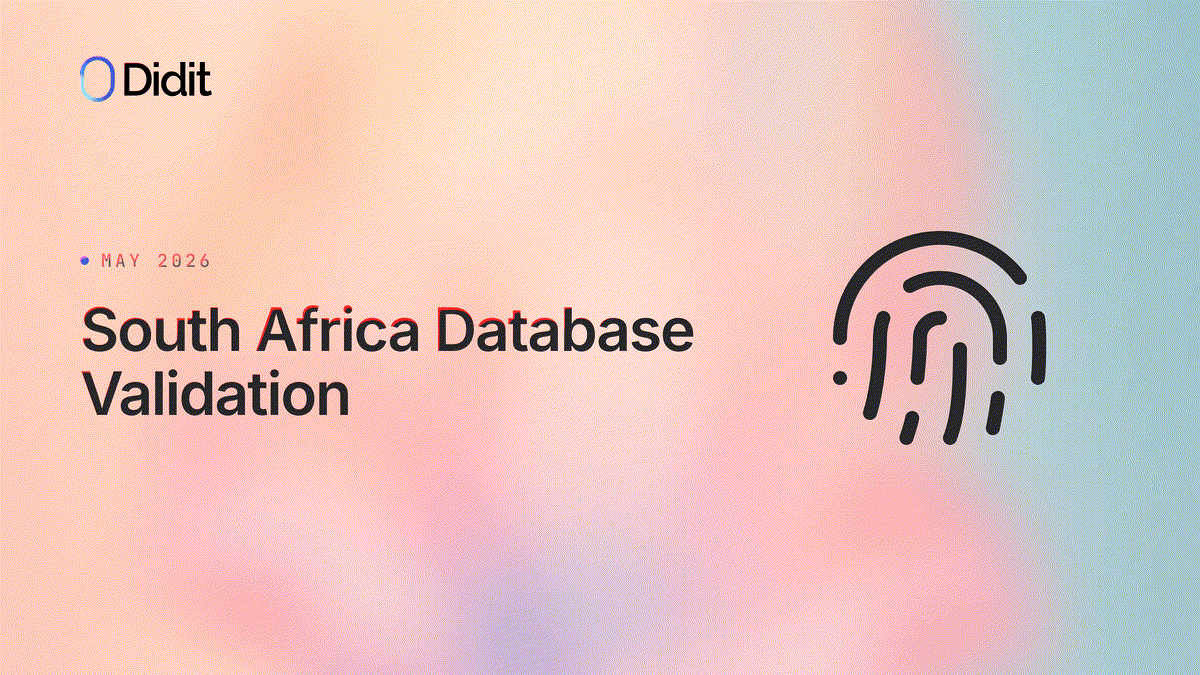 Didit database validation — expanded data-source coverage for South Africa