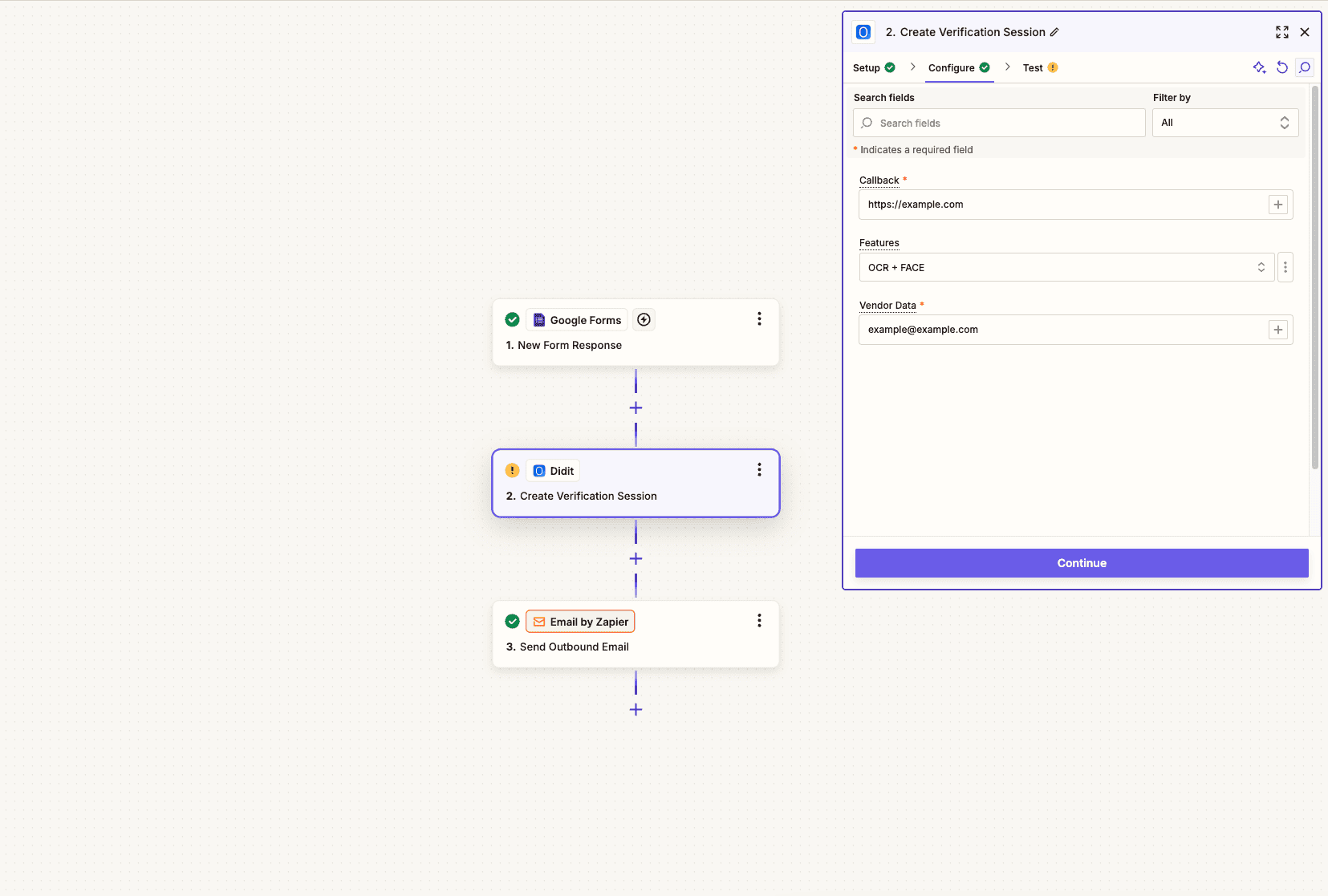 Zapier - Didit Documentation