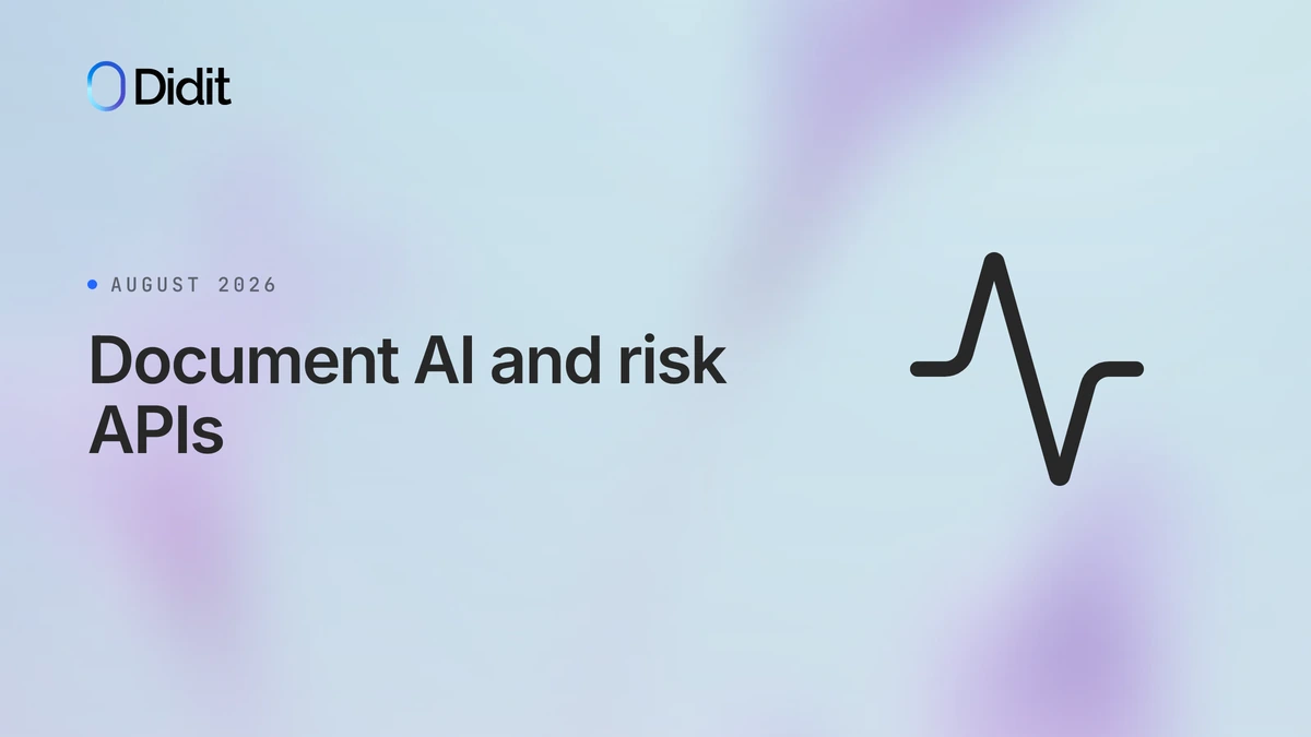 Didit card titled Document AI and risk APIs