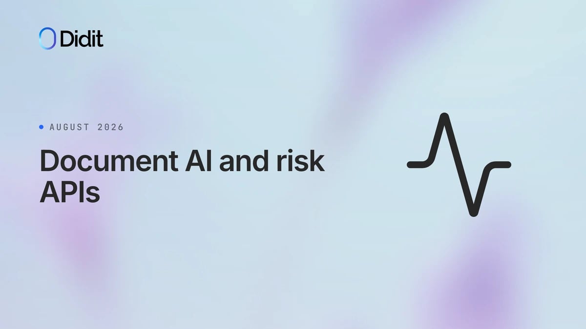 Didit card titled Document AI and risk APIs