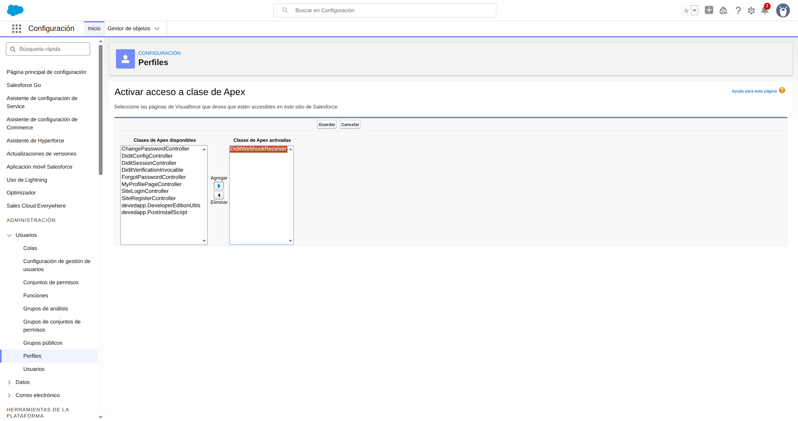 Step 4 - Apex Class Access