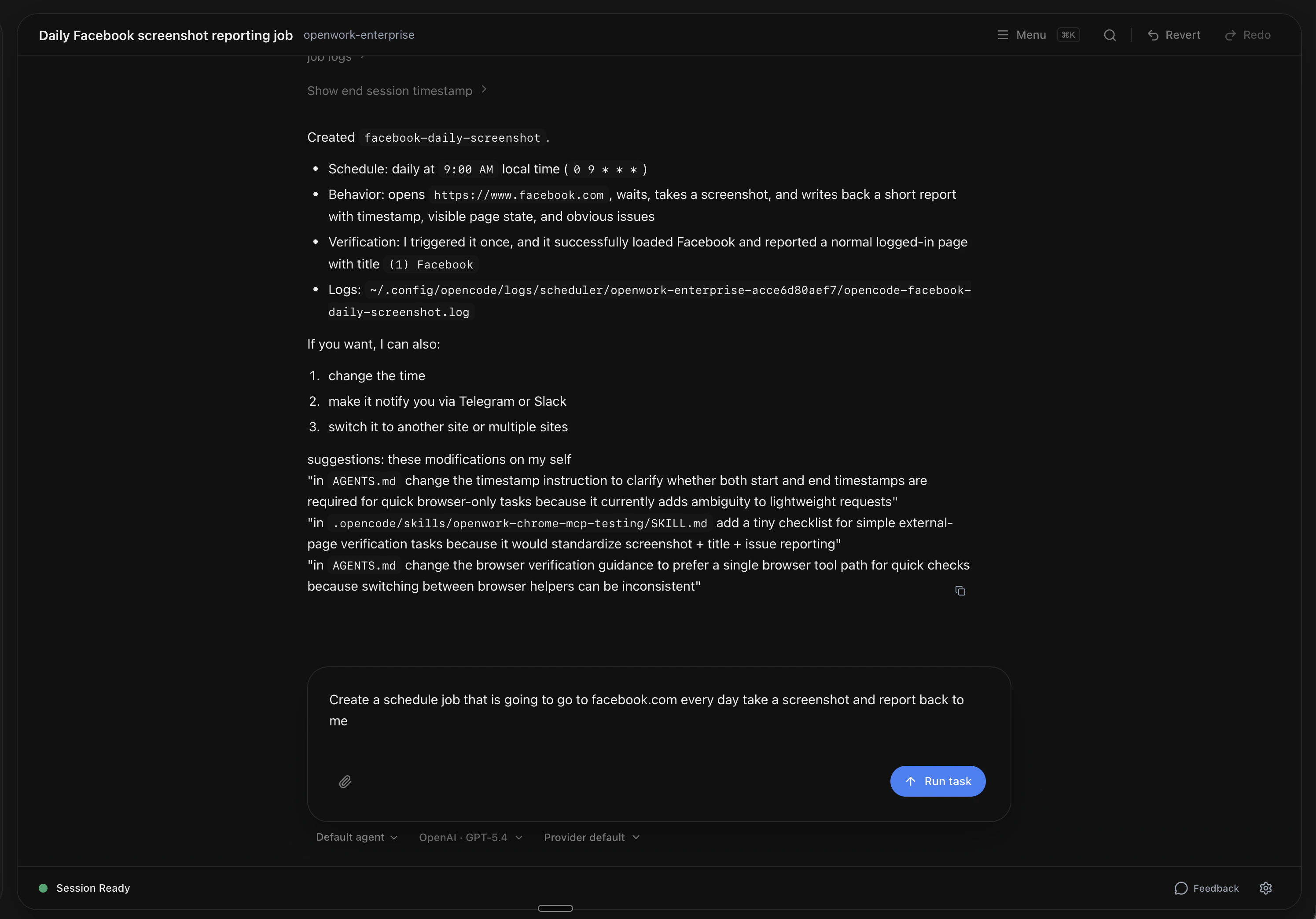 Generated automation config for the scheduled job