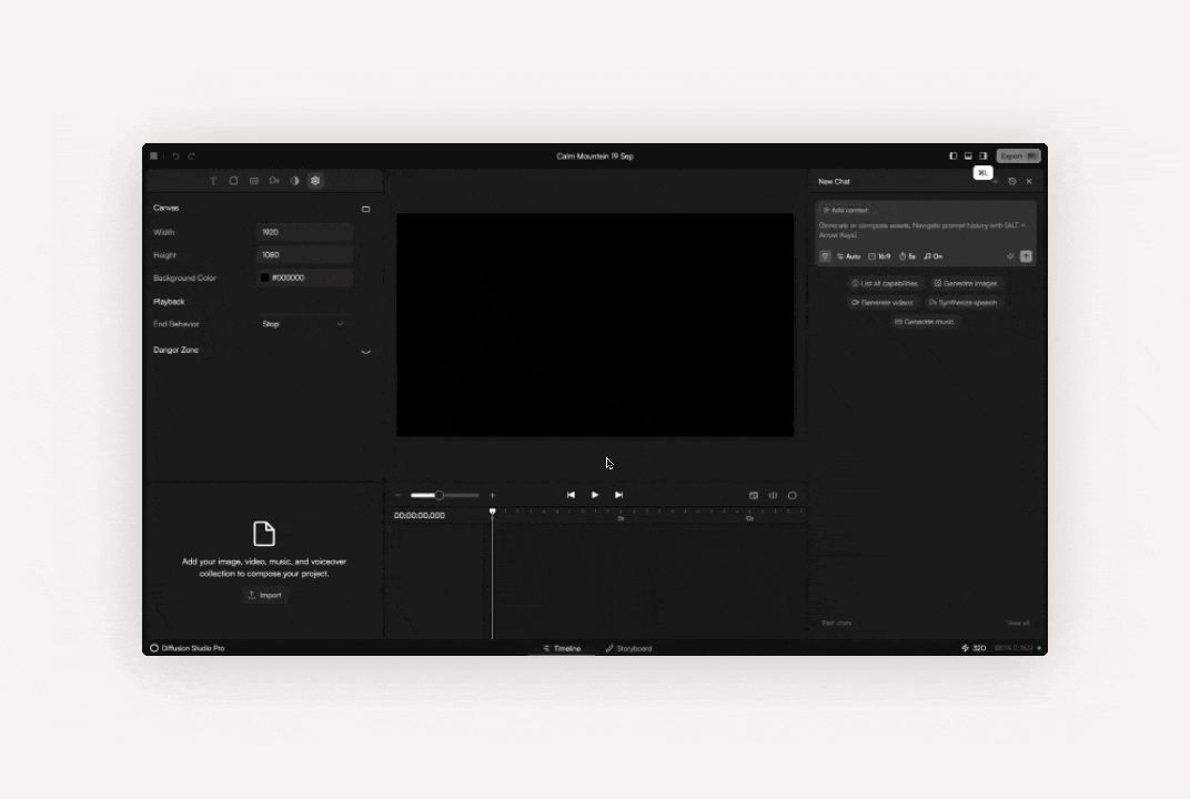 Welcome - Diffusion Studio Pro