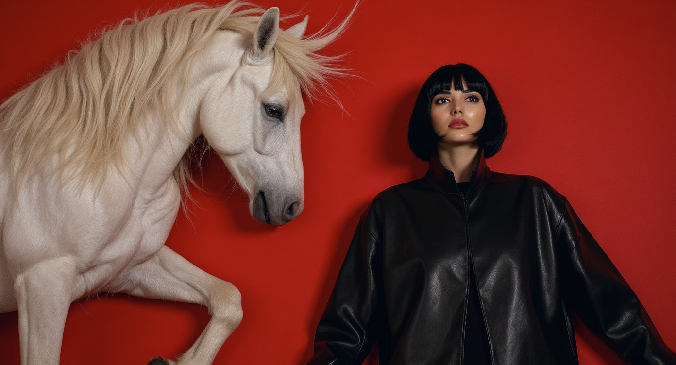 Ghostly Fashion with Horse