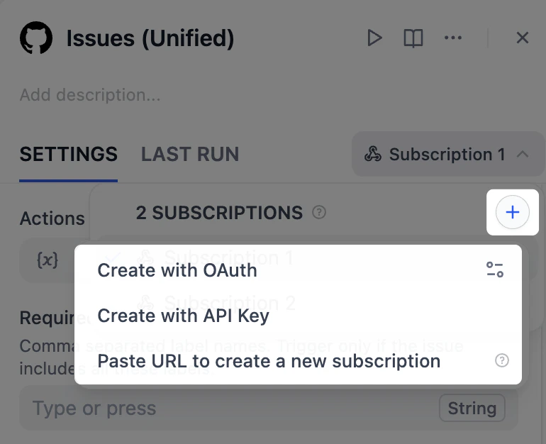 Ways to Create Subscriptions