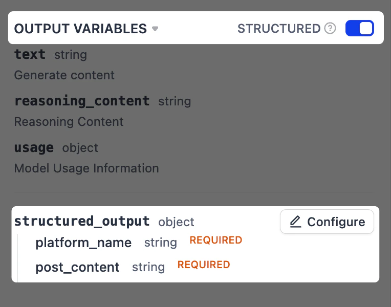 Structured Output