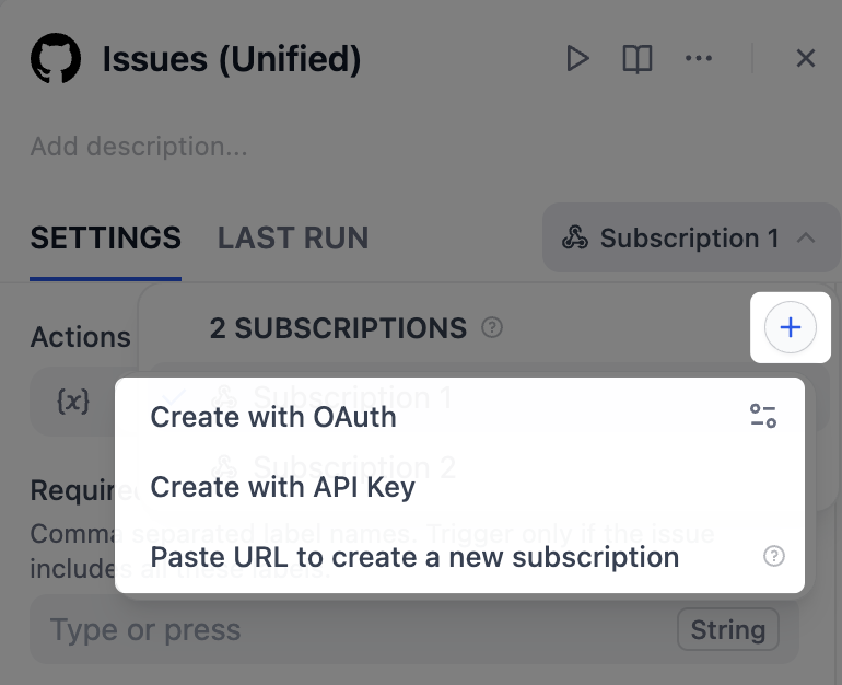 Ways to Create Subscriptions
