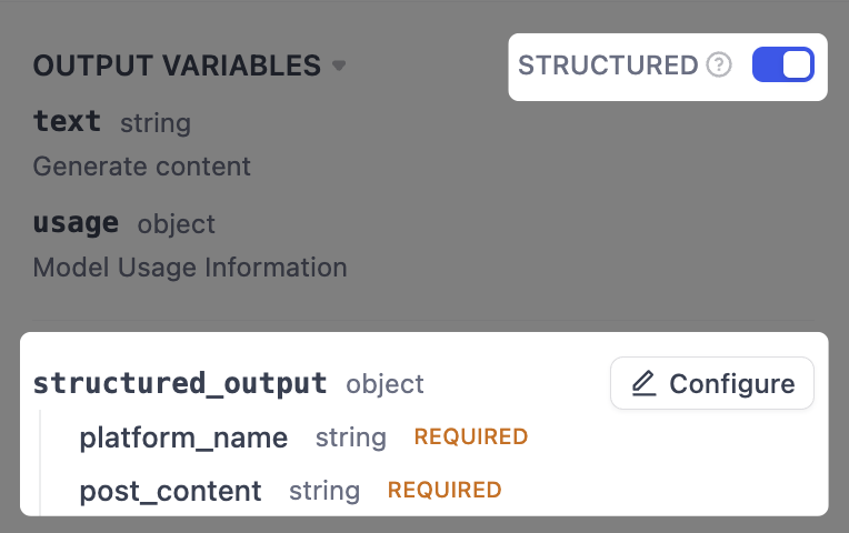 Structured Output Structured Output