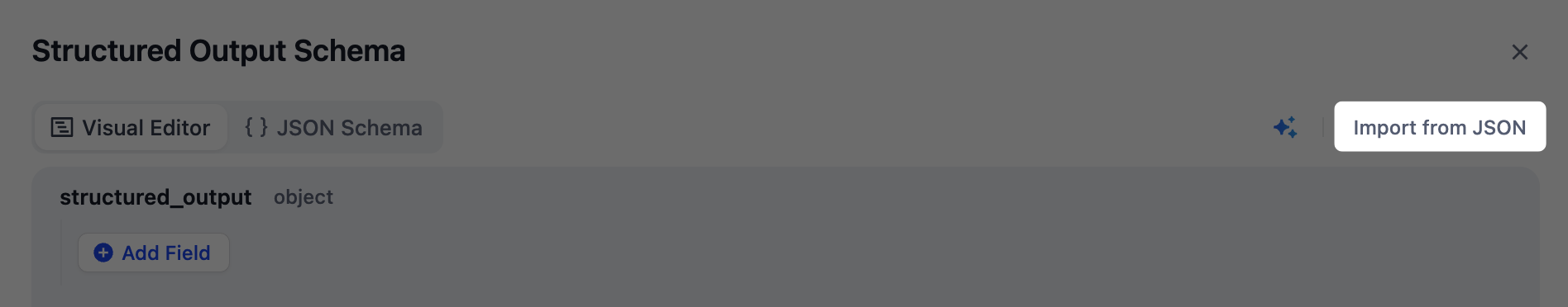 Import from JSON