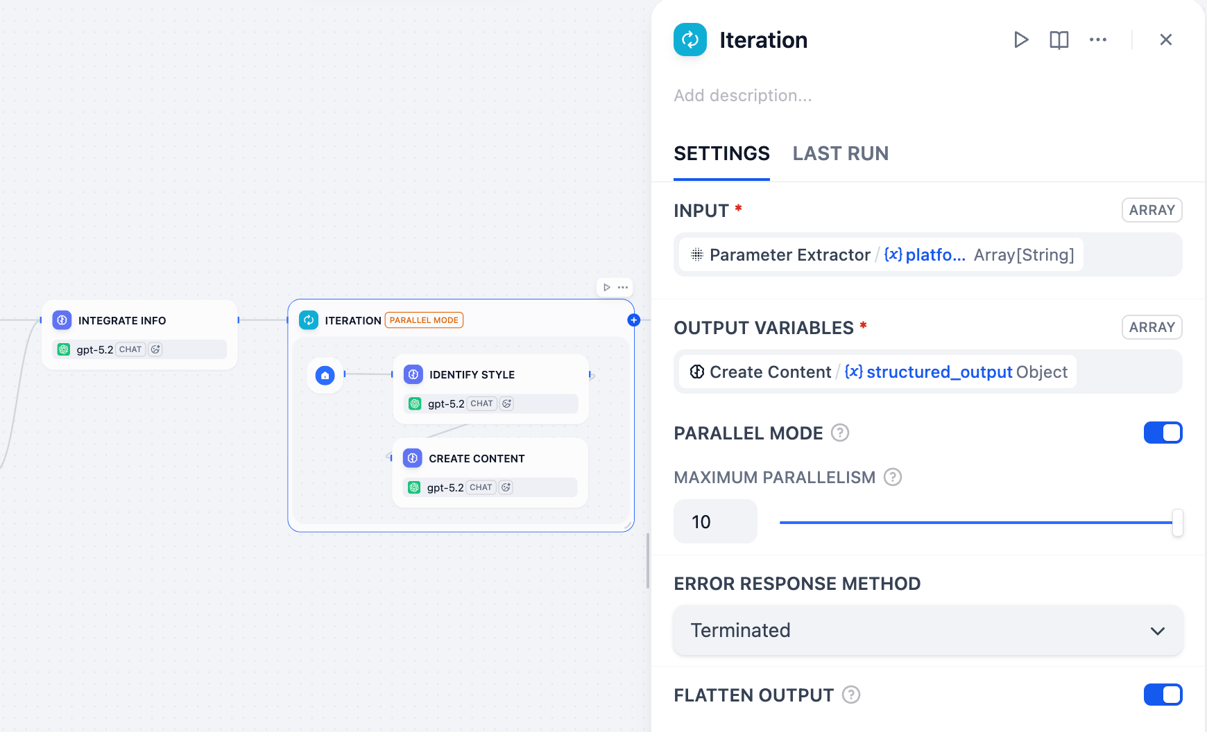 Iteration Configuration