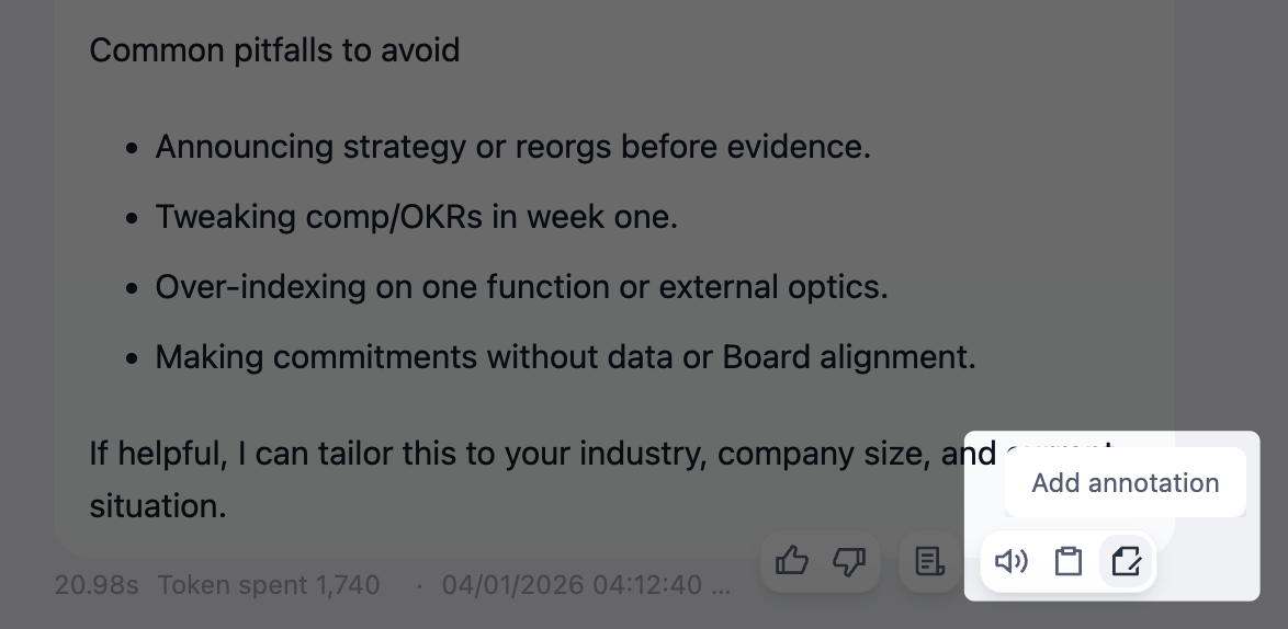 Add Annotation Icon