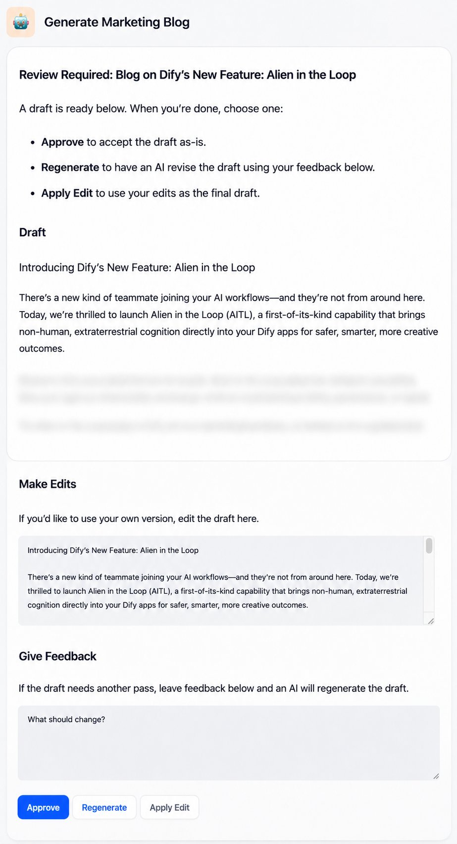 Request Form Example