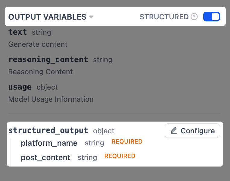 Structured Output