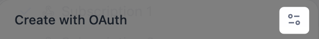 OAuth Client Settings Icon
