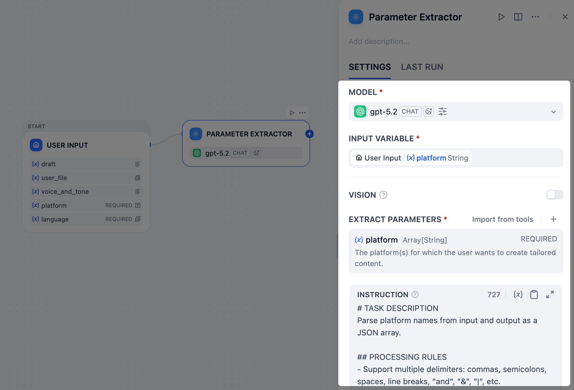 Parameter Extractor