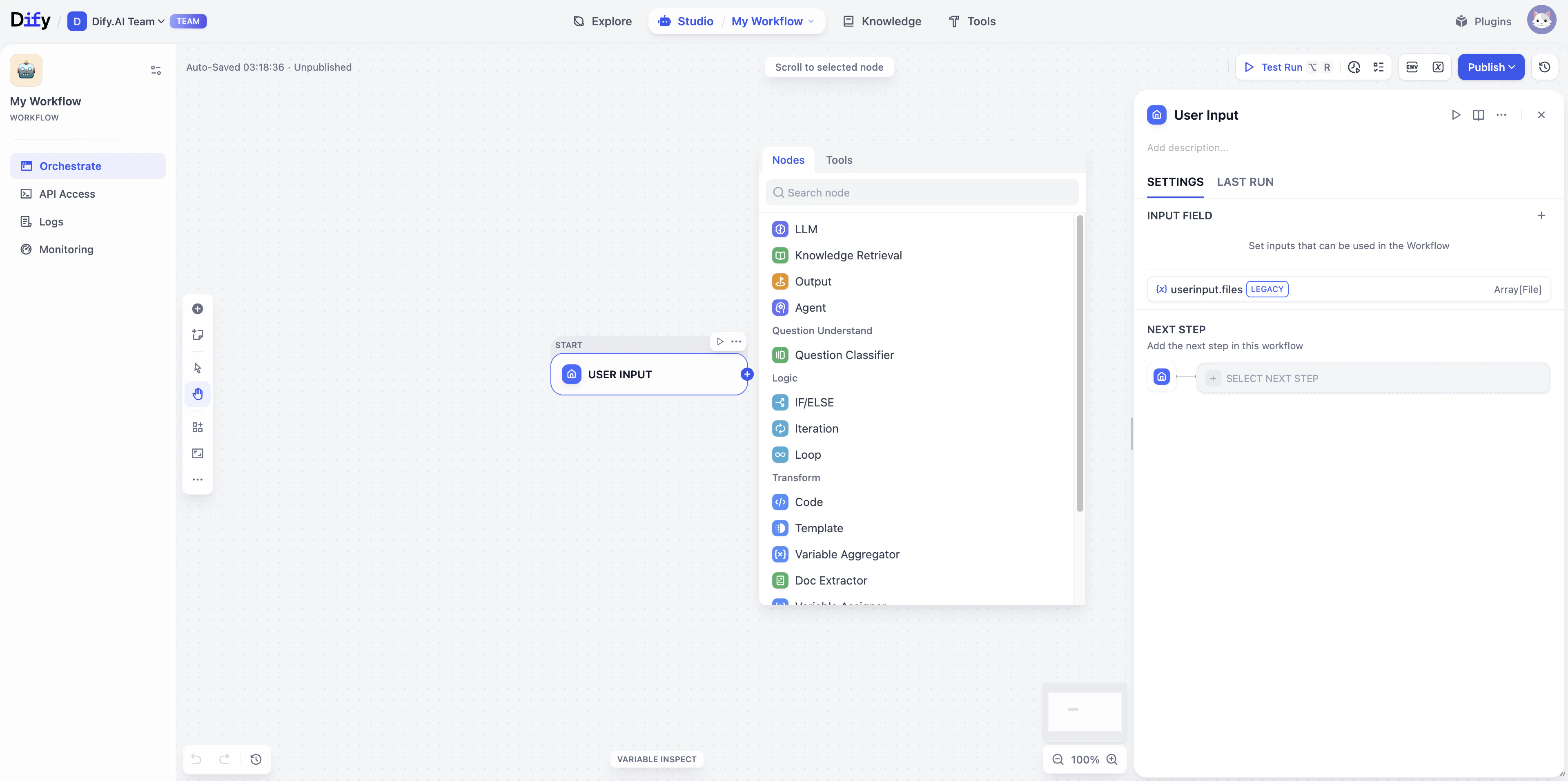 Orchestration Studio