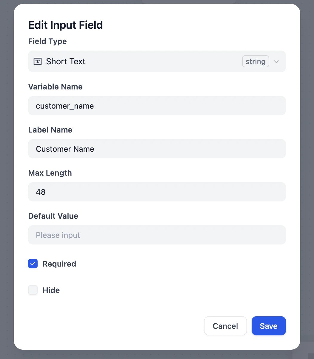 Add First Variable