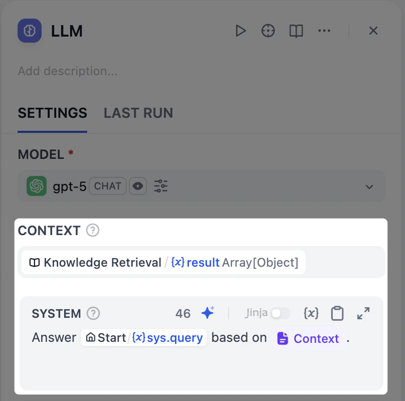 LLM Node Configuration Example