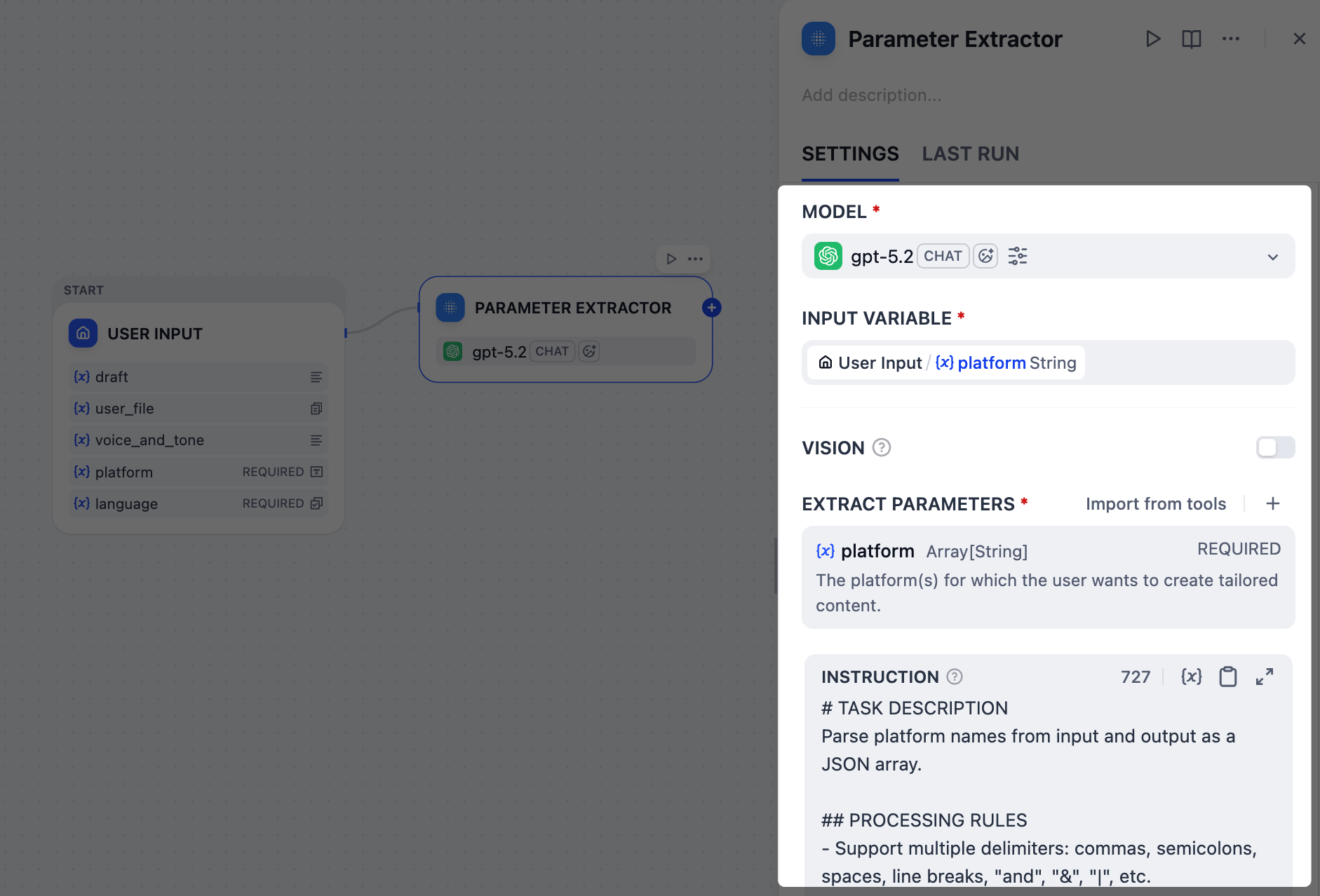Parameter Extractor