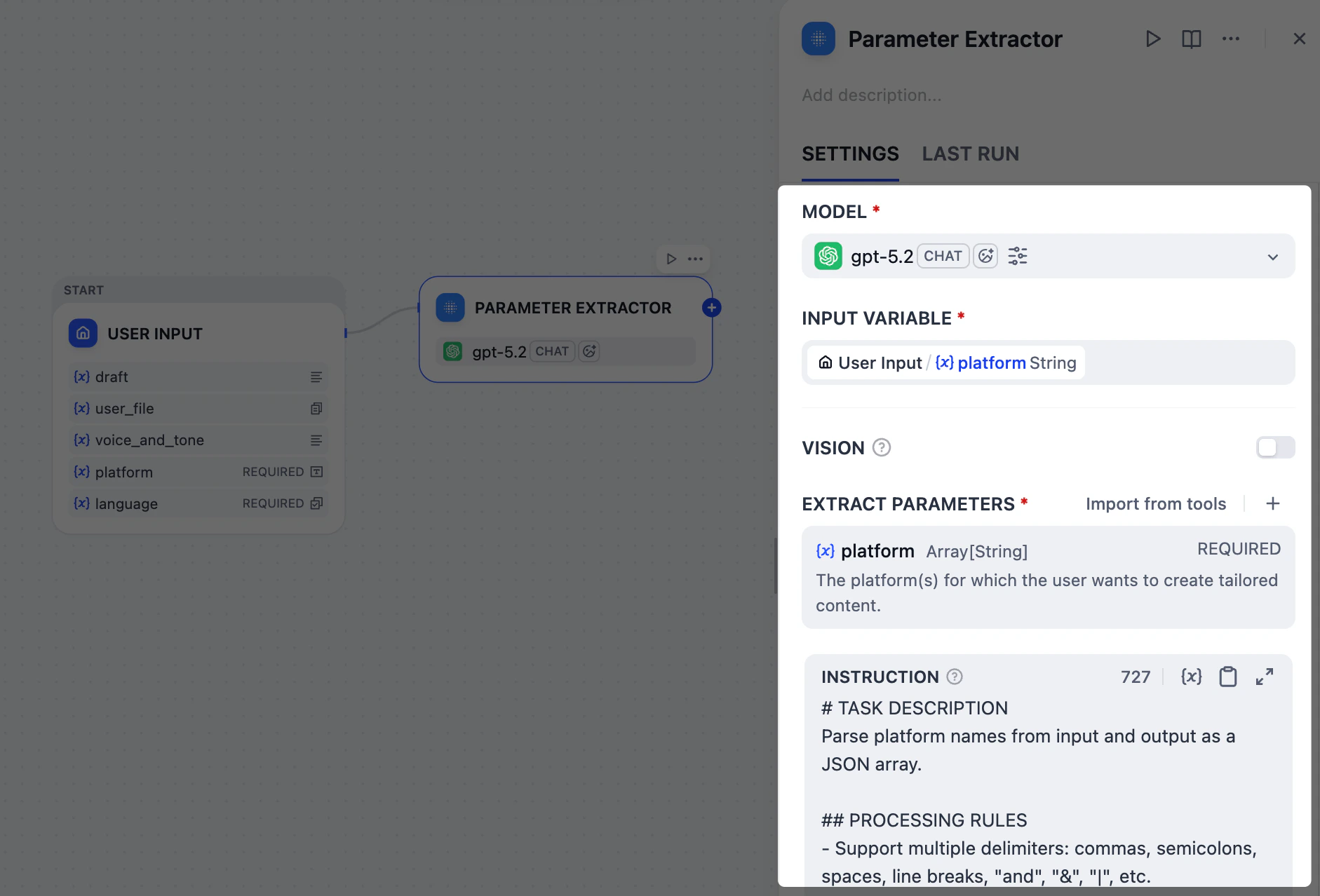 Parameter Extractor