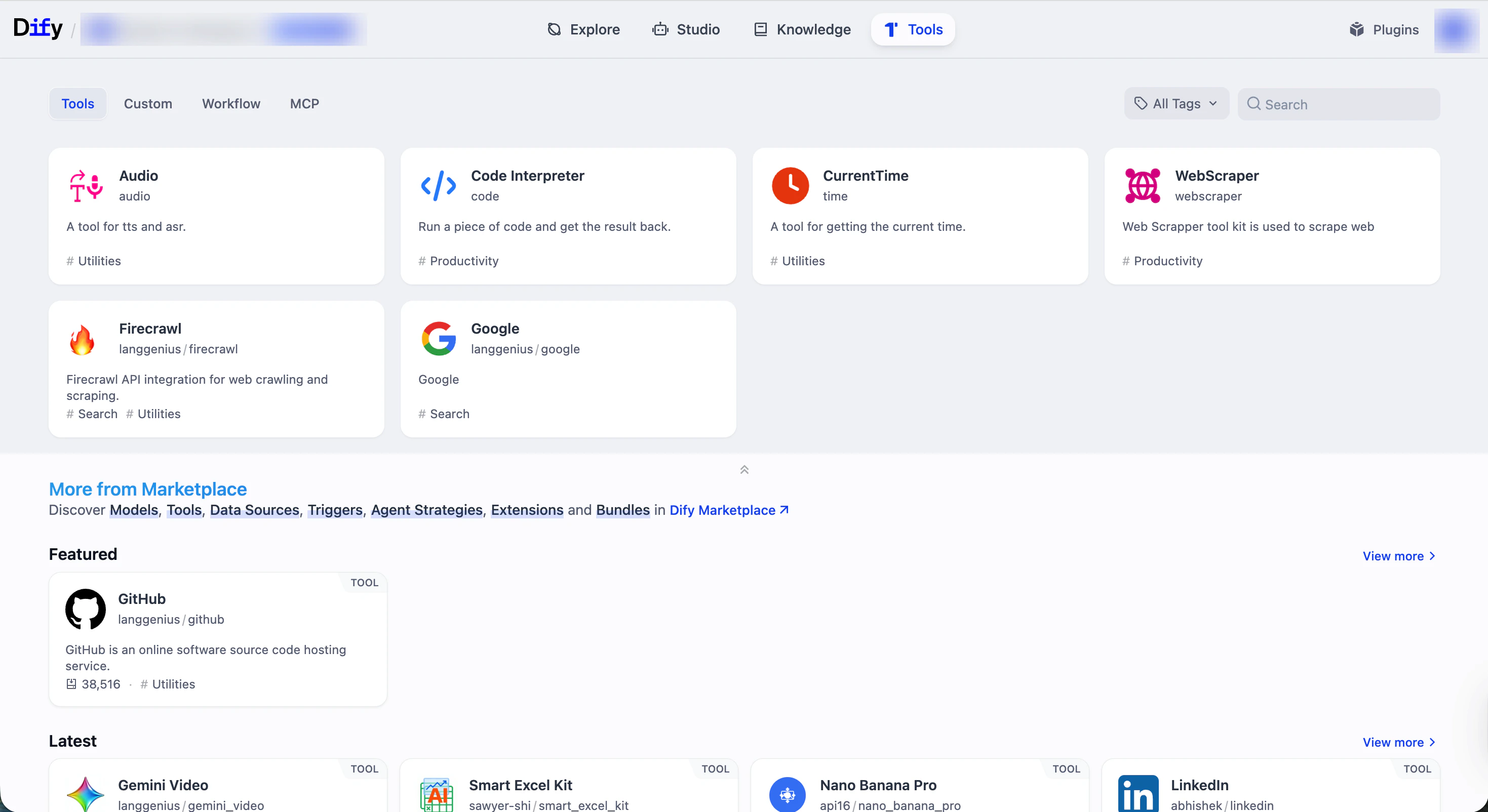 Dify Tools