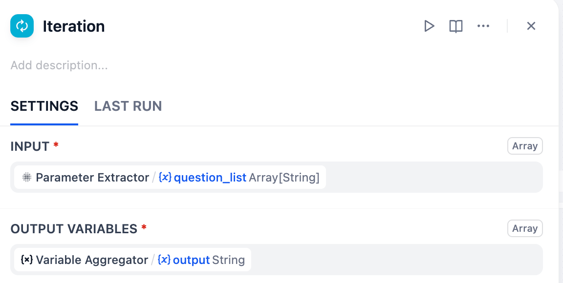 Iteration Output