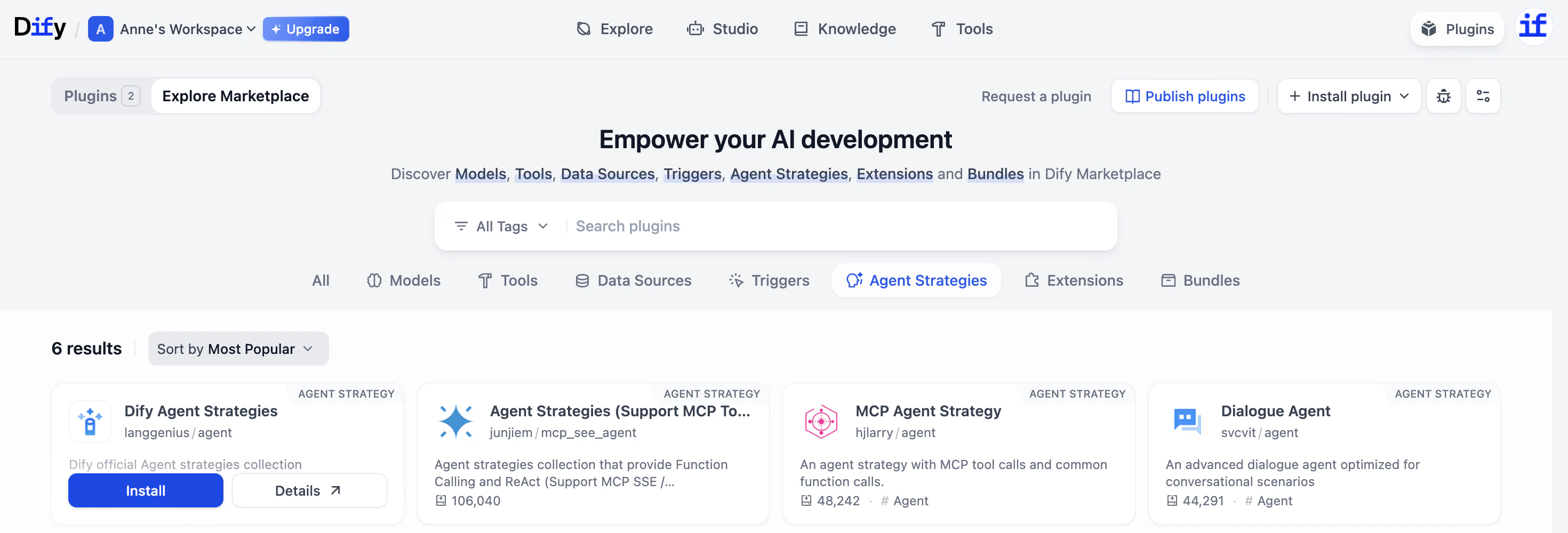 Choose Agent Strategy