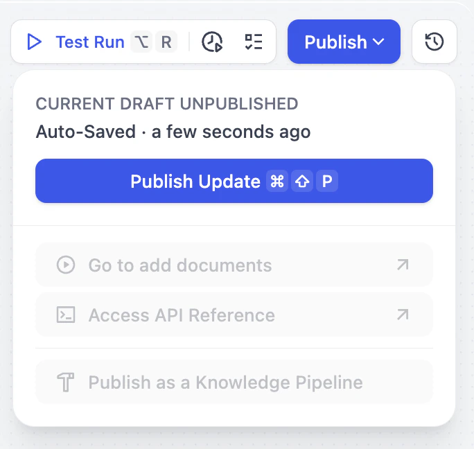 Publish Confirmation
