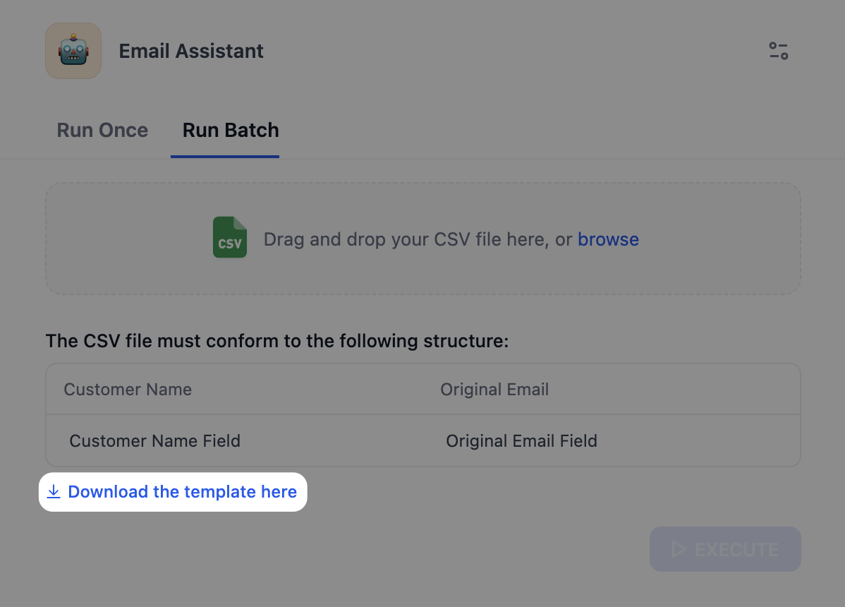 テンプレートをダウンロード