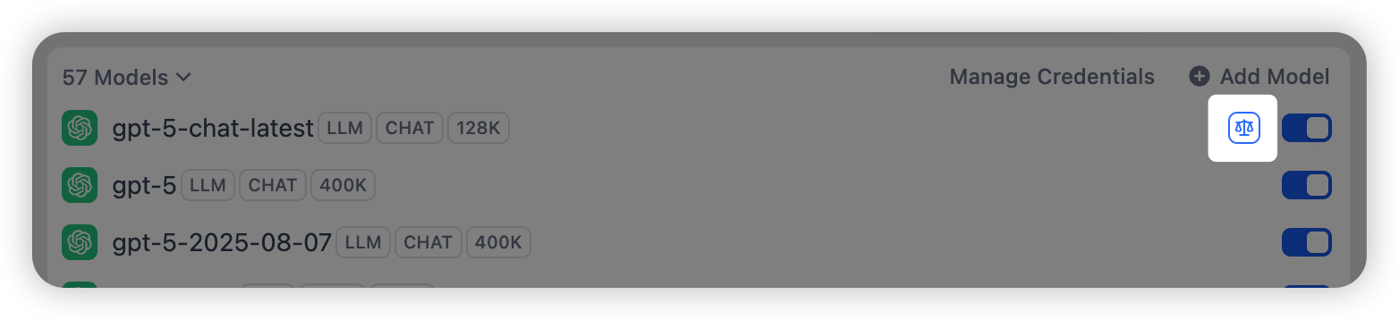 A model marked with the load balancing icon