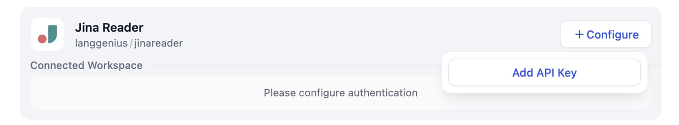 API キー追加