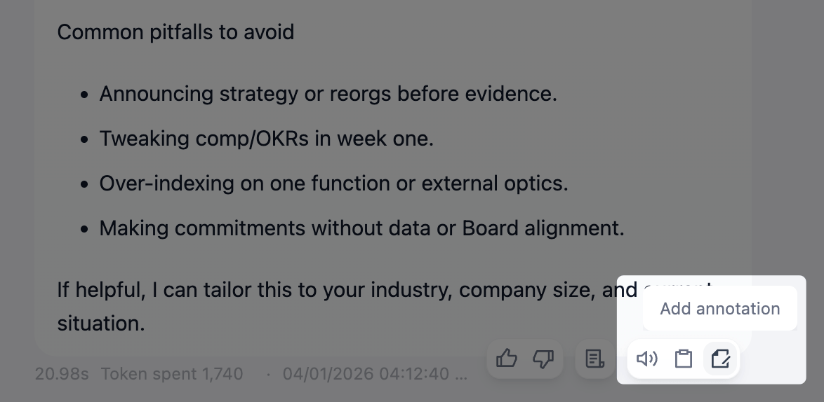 Add Annotation Icon