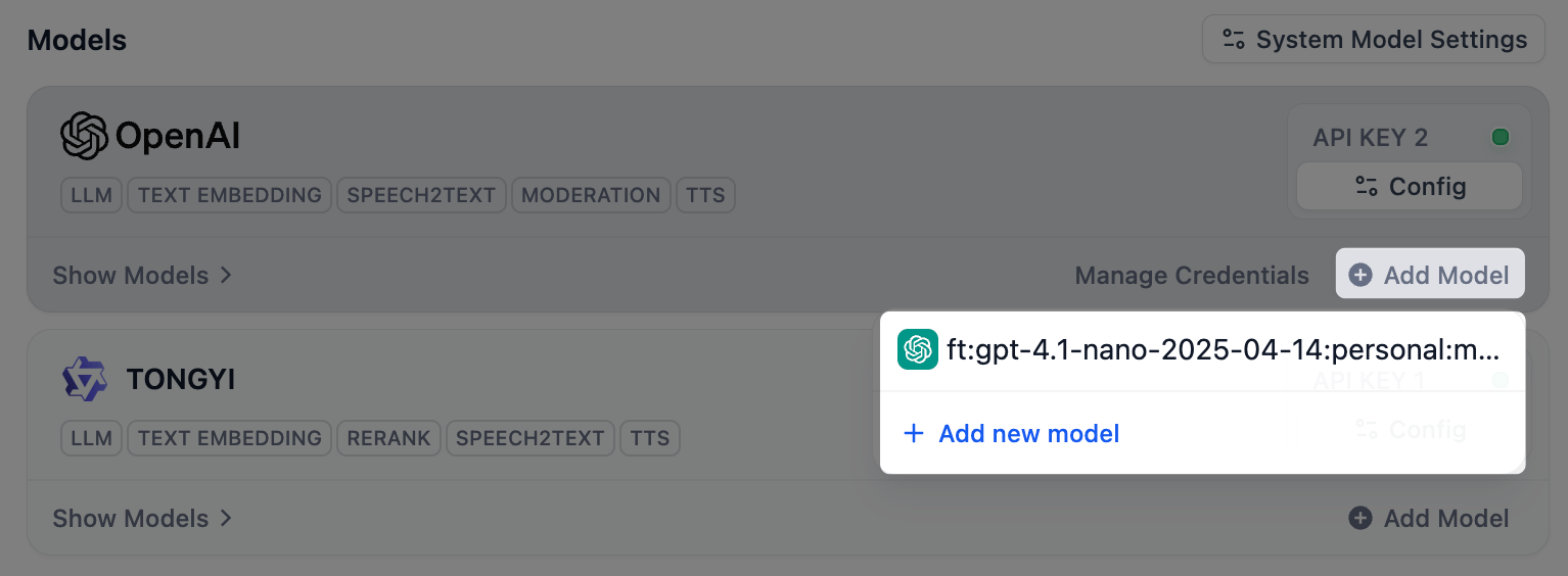Re-add a Removed Model