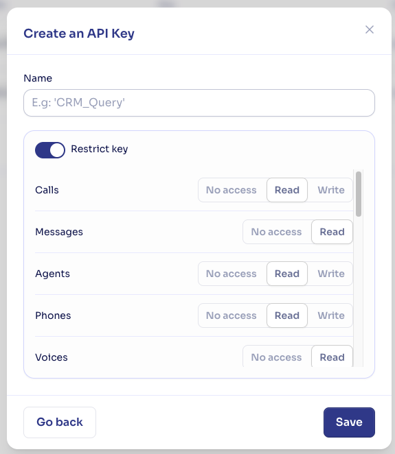 Restrict permissions
