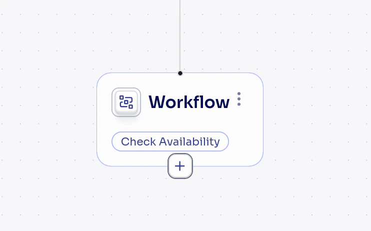 Ejemplo de flujo conversacional con nodo de flujo ejecutando un workflow