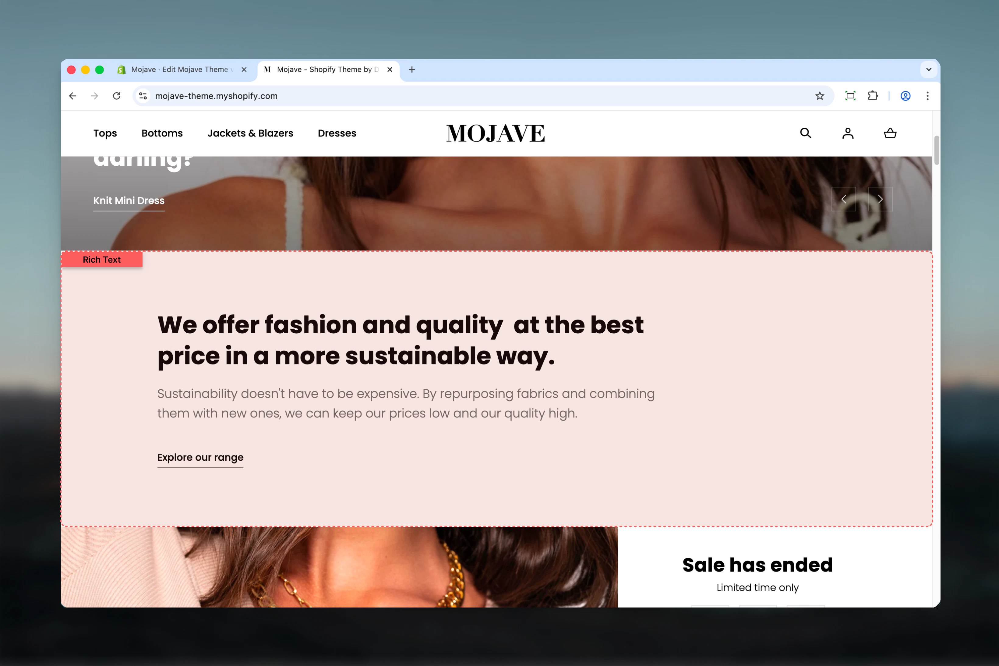 Rich Text Section
