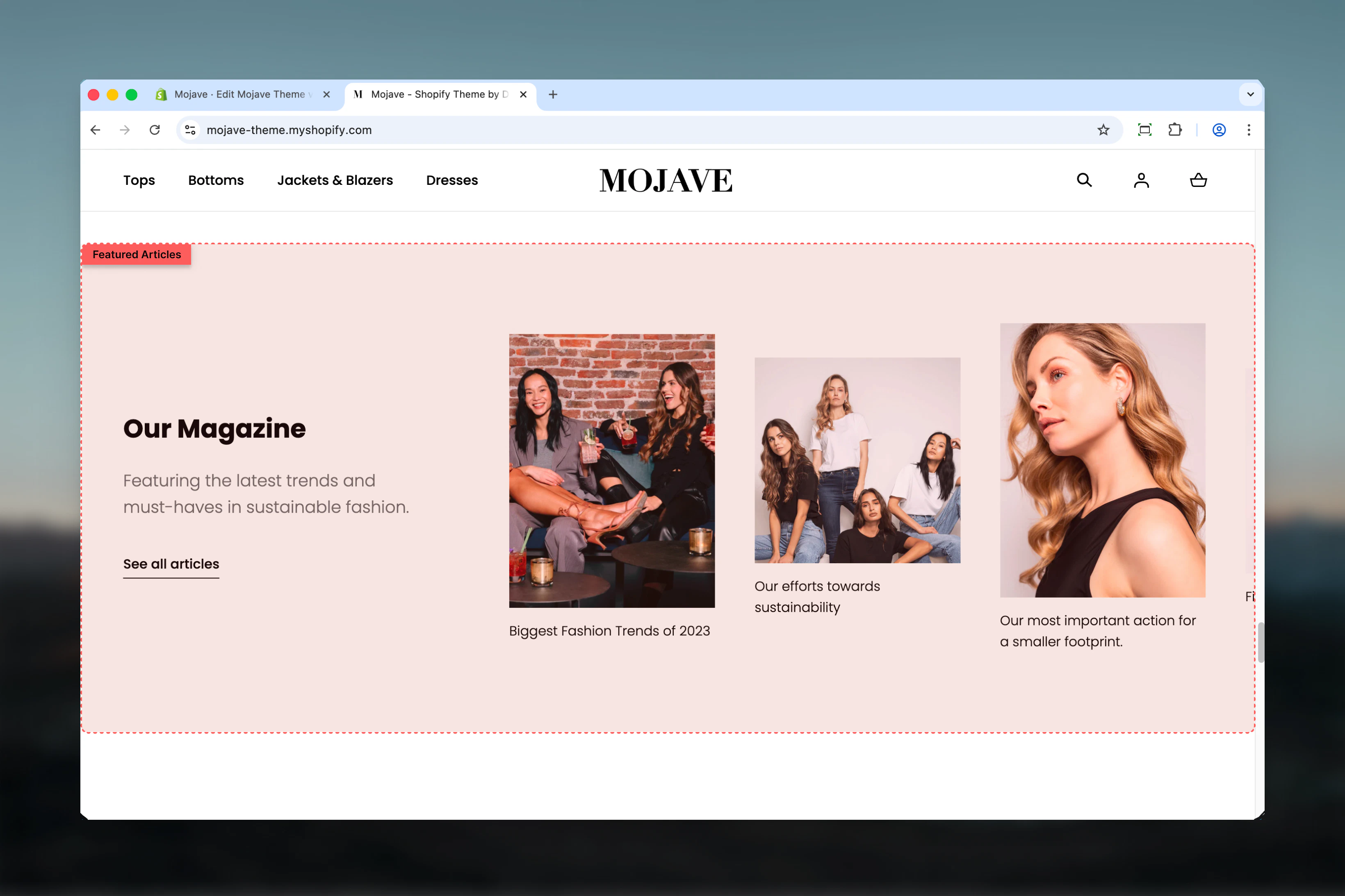 Featured Articles Section