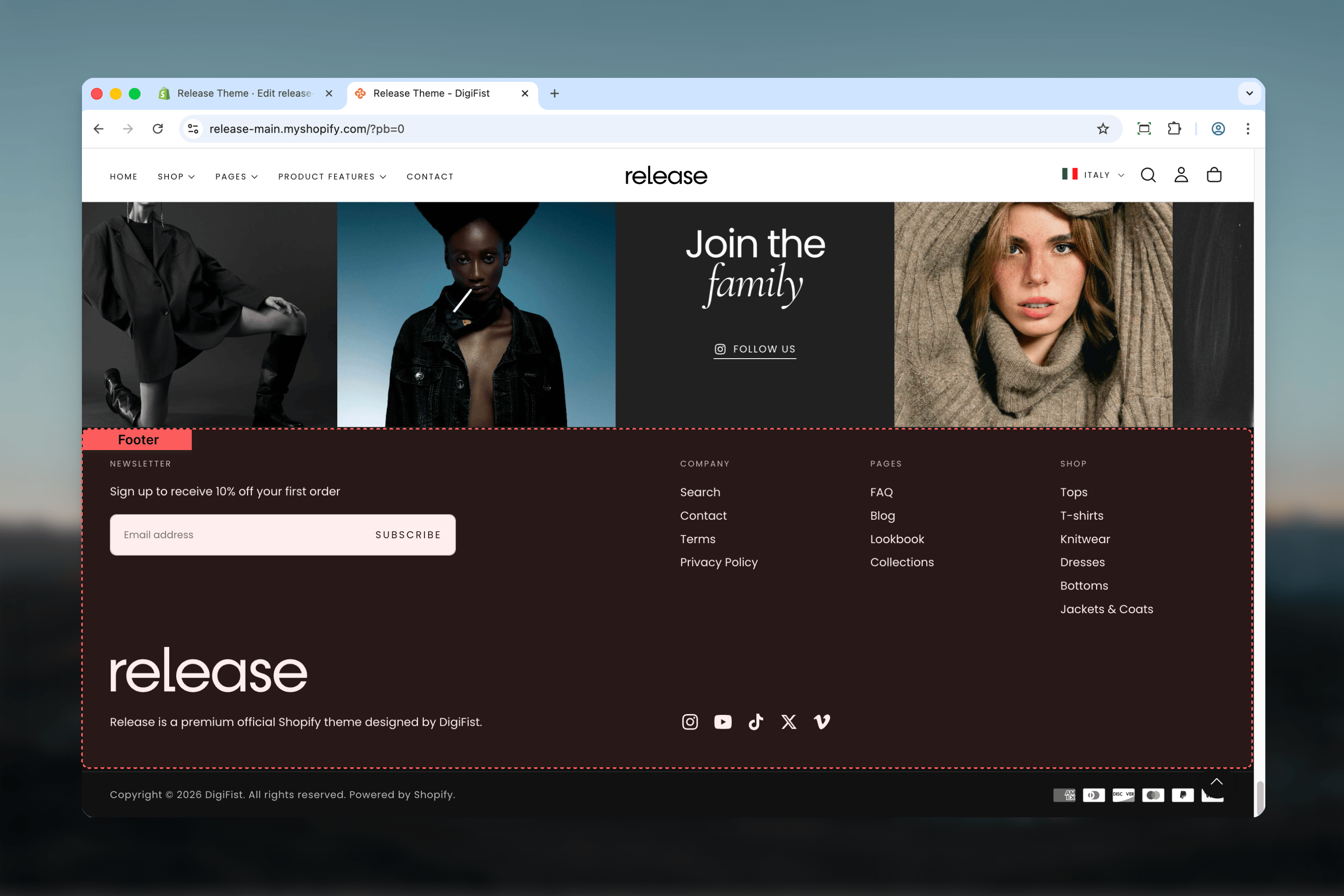 Footer Overview