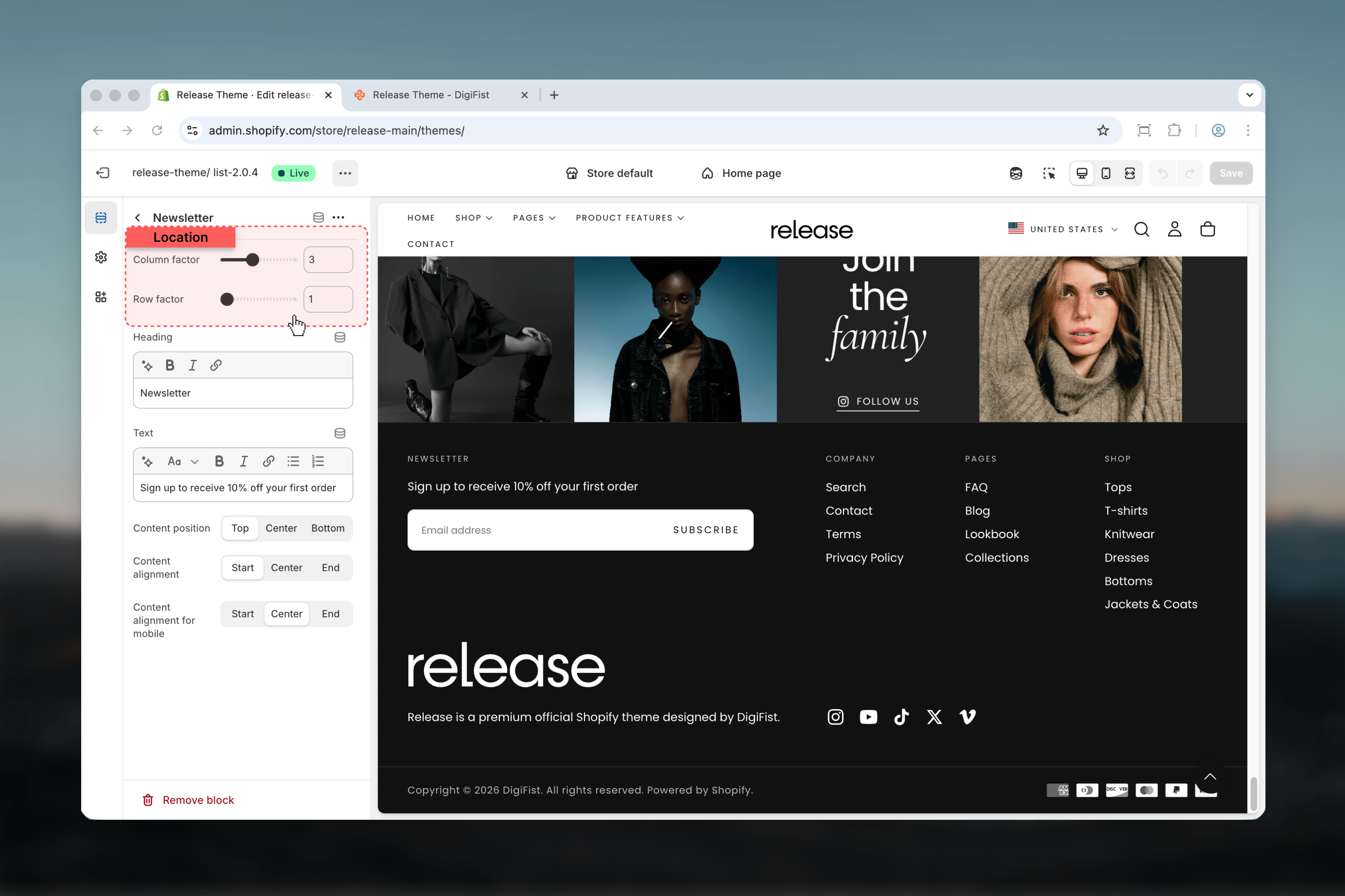 Newsletter Layout Factor