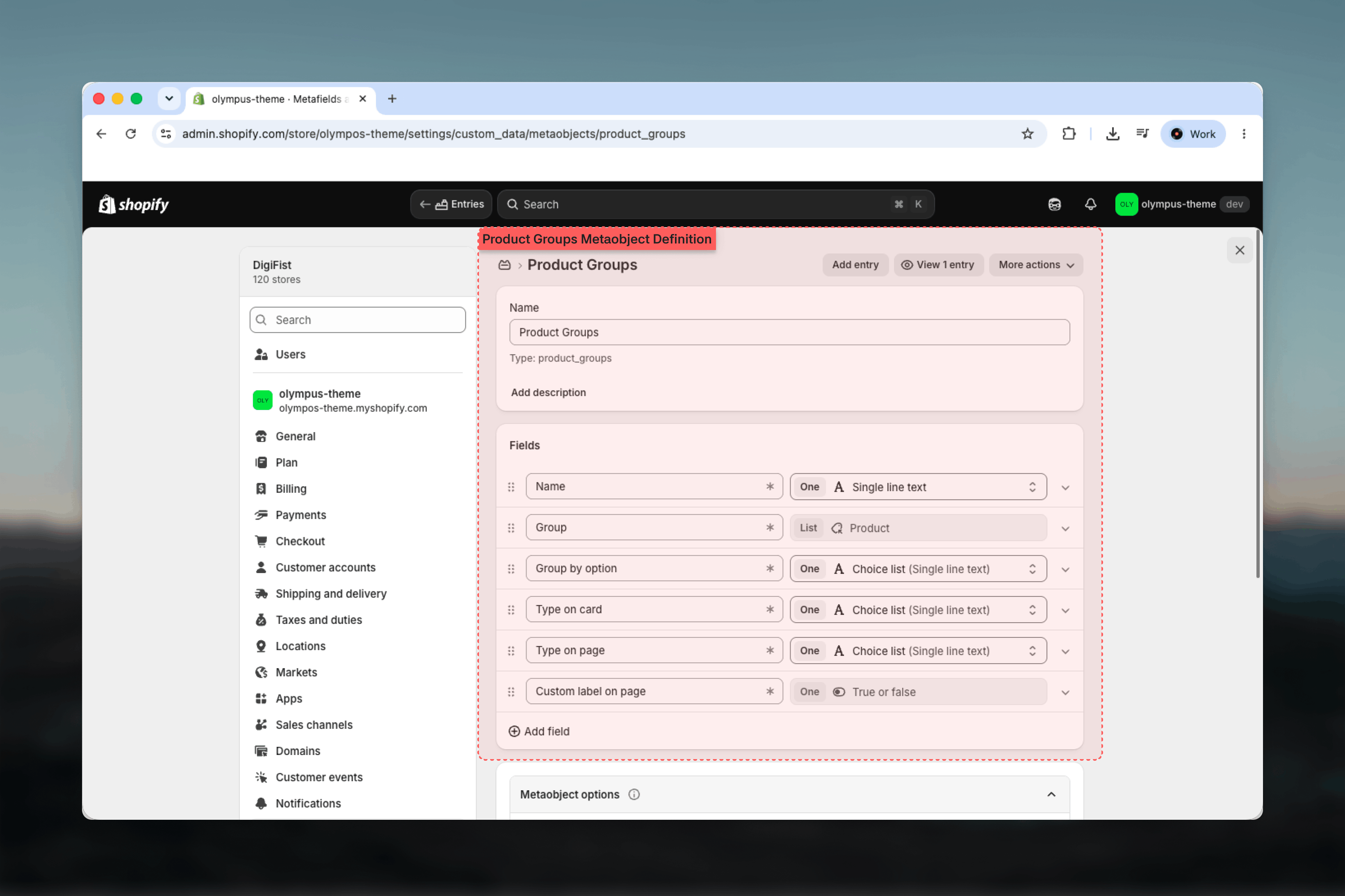 Product groups (swatches) settings under Theme settings → Product cards