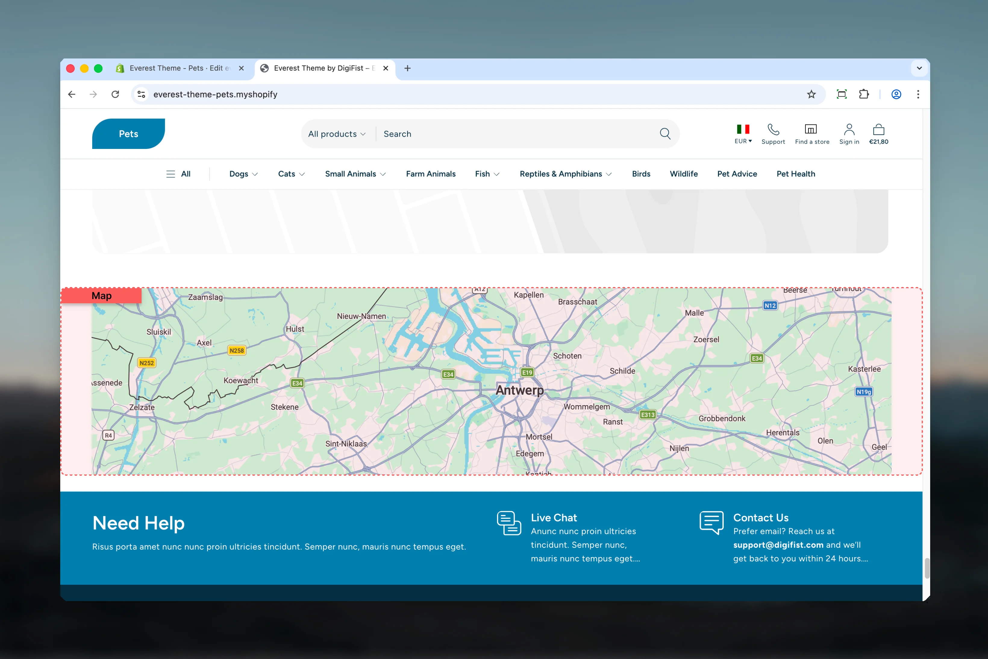 Map overview