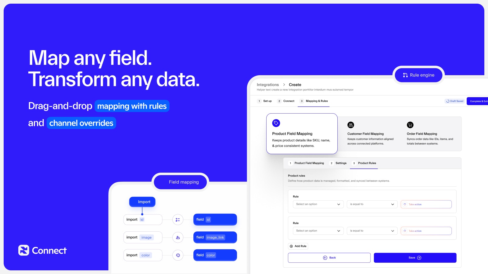 Galantis Connect field mapping