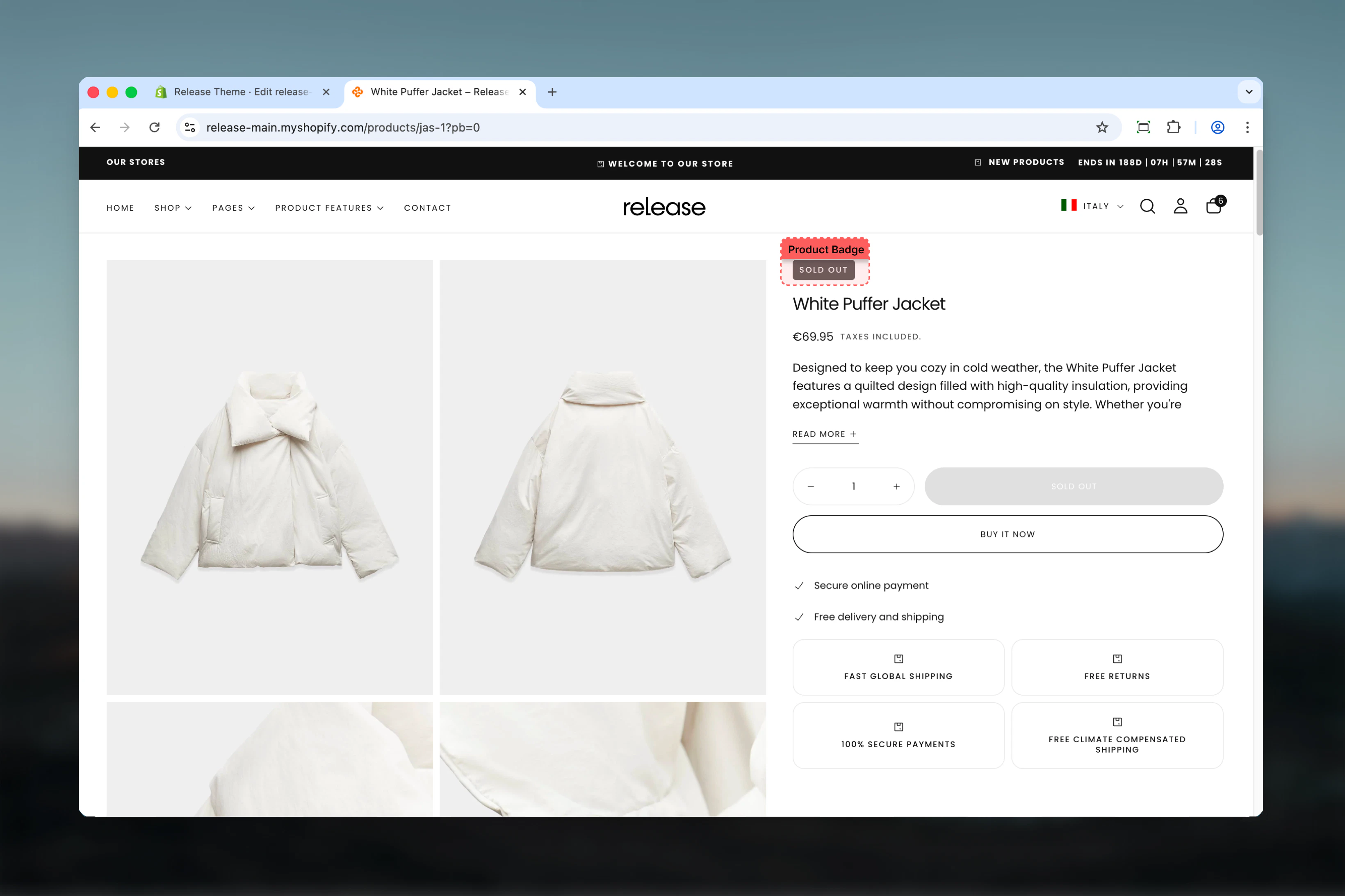 Product badges overview