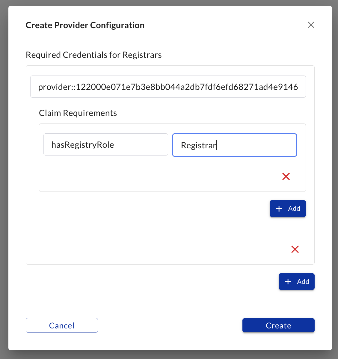 Provider configuration step 4