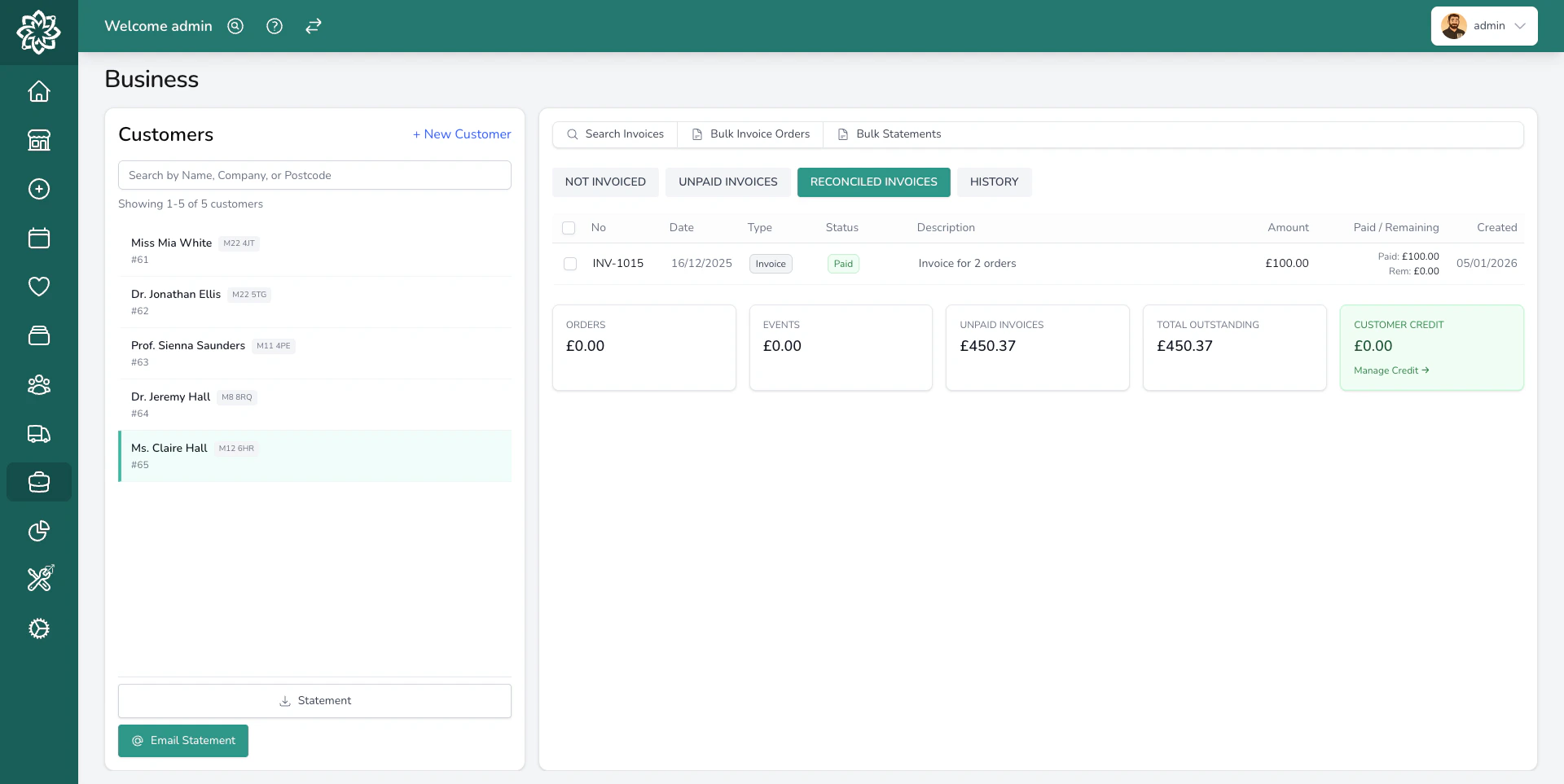 Trading hours configuration showing opening and closing times