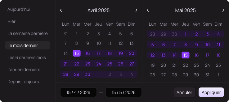 Calendar Popup