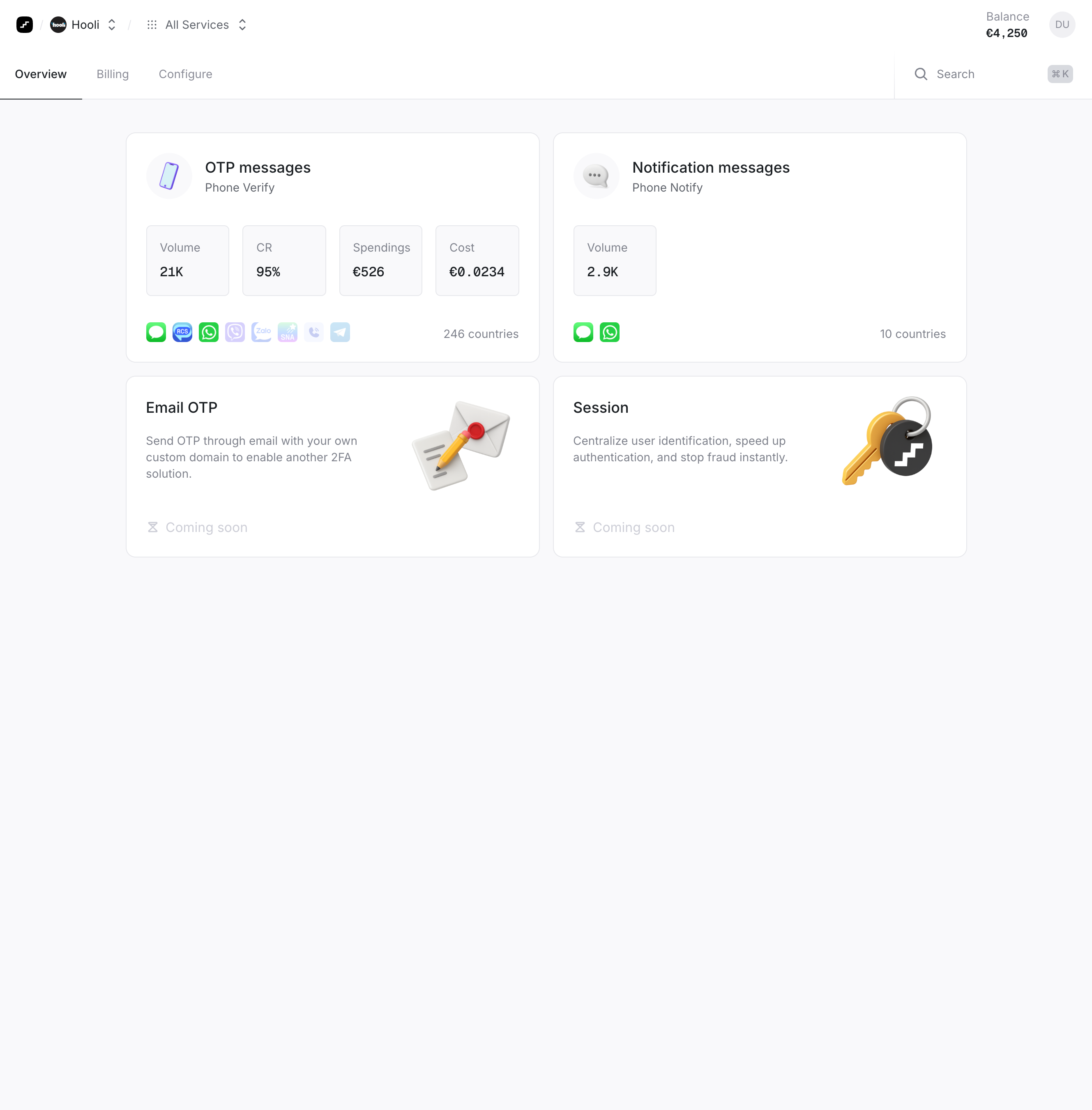 Dashboard screenshot